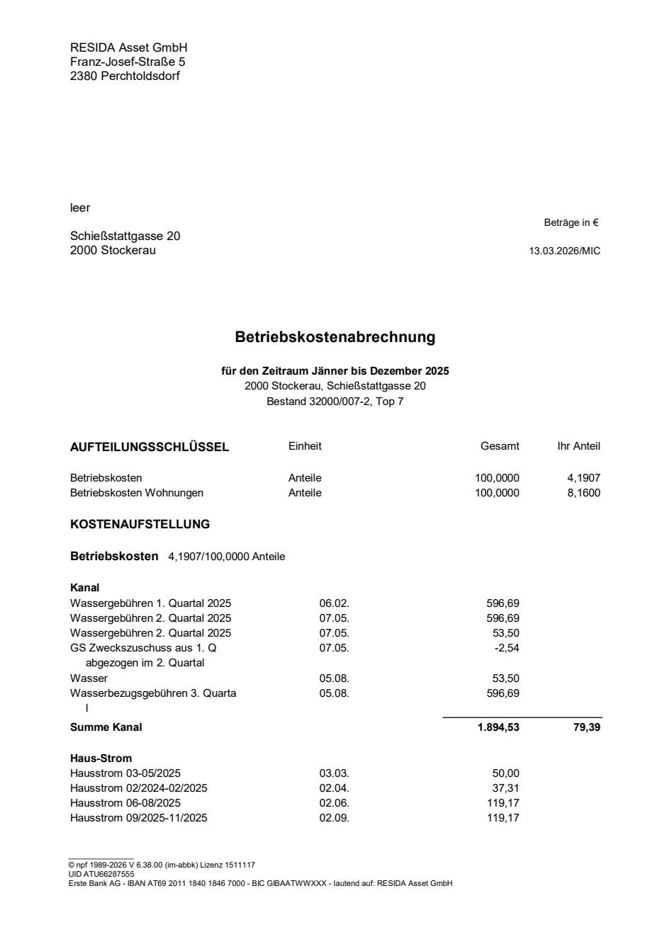Vorschreibungsliste April 2026 Seite 1