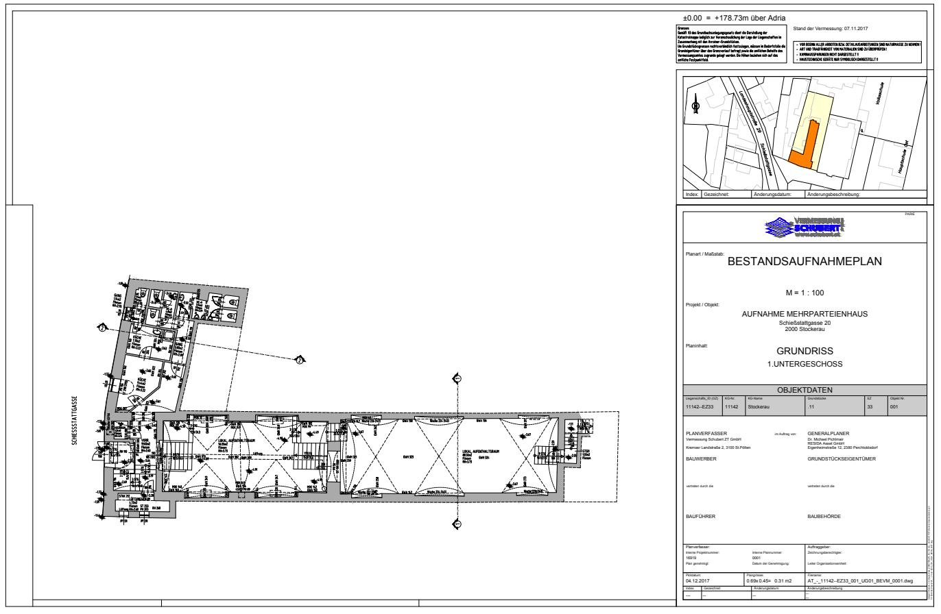 Grundriss 1. Untergeschoss Seite 1
